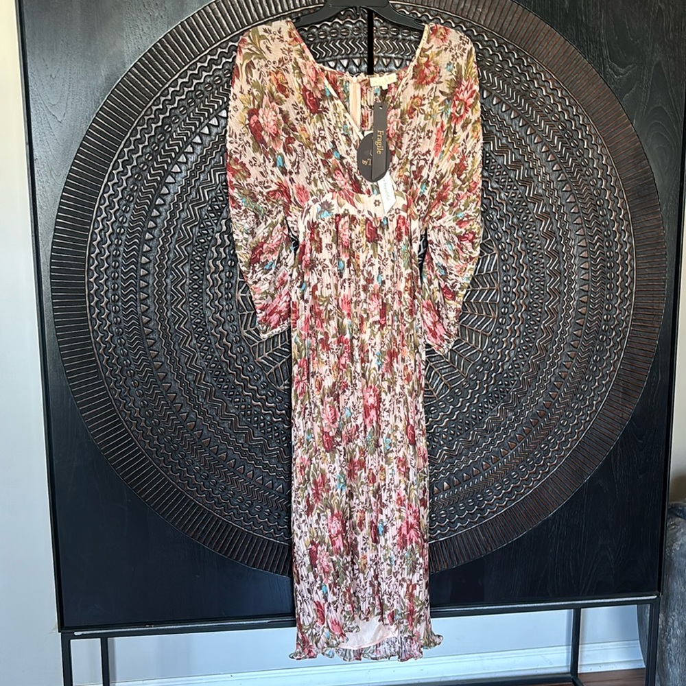 By Timo vintage floral print dress XS